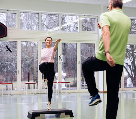 Gymnastik in unserer Turnhalle