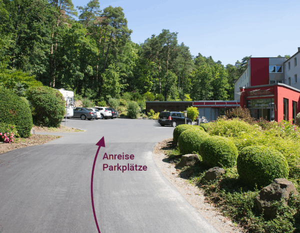 Hier befindet sich die Rezeption